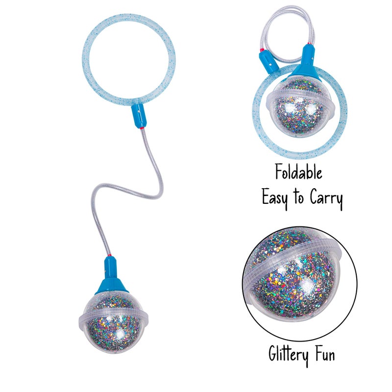 KESS Ice Hopper (Colors Will Vary) - Glitter Filled Hopper Ball - Fun Way to be Active - Aids in Coordination - Image 2